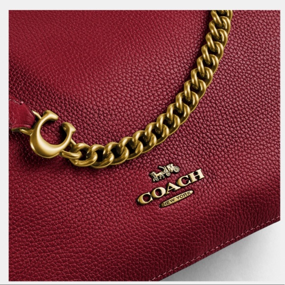 NWT Coach Deep Red Bryant Convertible Carryall  Satchel Shoulder Bag - Picture 3 of 15